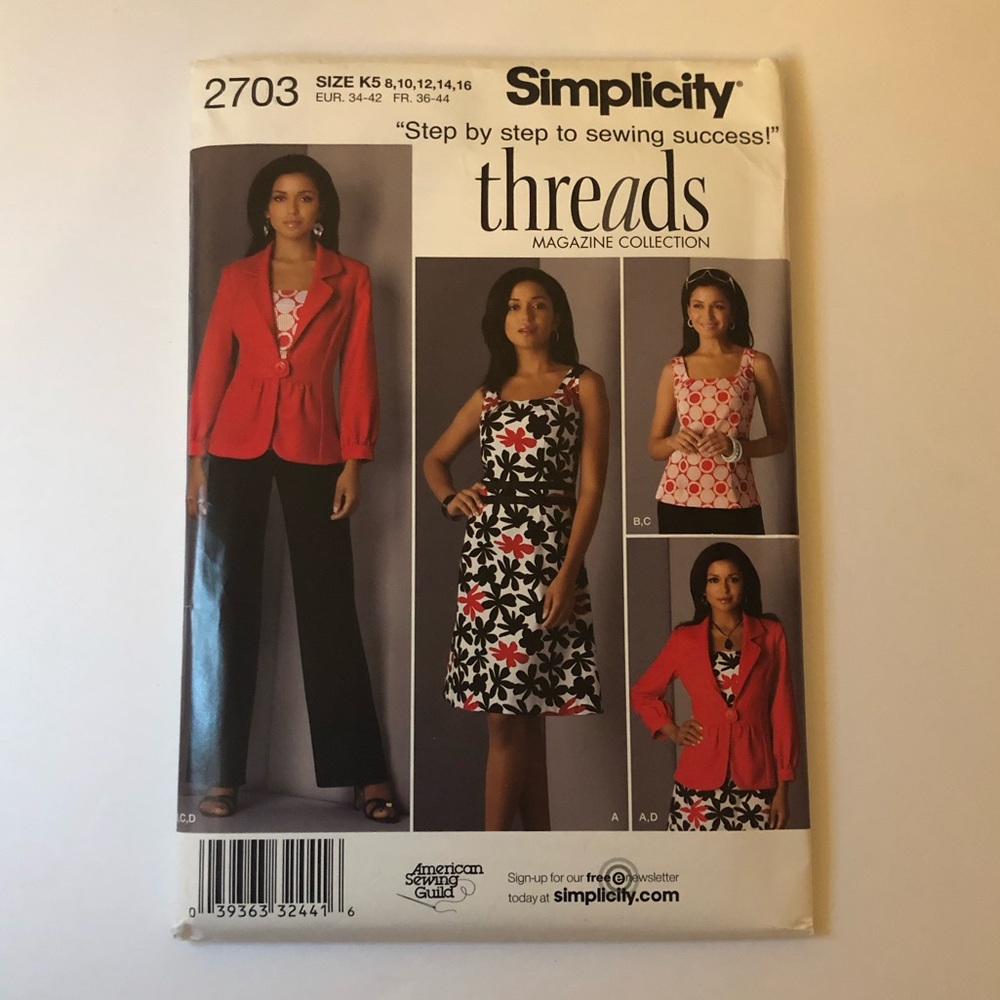 3 for $20 Simplicity Sewing Pattern New Uncut 2703